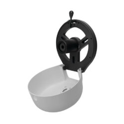 Zásobník na toaletný papier do priemeru 26cm, biely, ABS plast, vhodný do verejných priestorov (1)