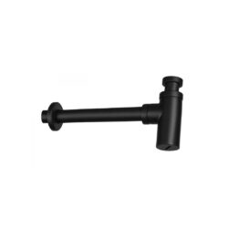 Umývadlový sifón 5/4", odpad 32 mm, oblý, čierny