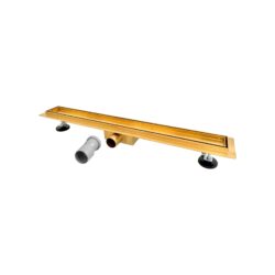 Celonerezový sprchový žľab 2v1 zlatý 800mm
