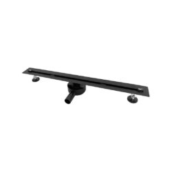 Sprchový žľab celonerezový SLIM INVISIBLE čierny, 900 mm
