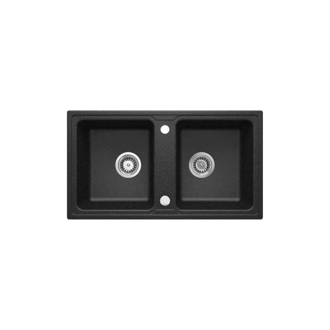 ZQZ 2203. Granitový dvojdrez Deante ZORBA, 780×435 mm, grafit