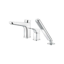 Batéria vaňová Deante HIACYNT, stojaková, 3-otvorová, chróm