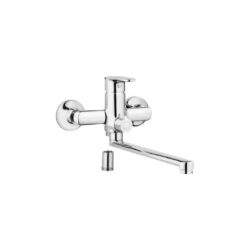 Batéria umývadlová Deante CHABER, nástenná, s pripojením na hadicu, chróm