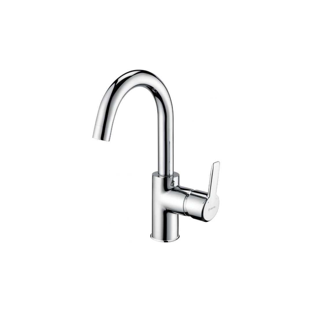 BQA 024M Batéria umývadlová Deante ARNIKA, stojanková, zvýšená, tvar U, chróm