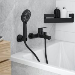 Batéria vaňová Deante JASMIN, nástenná, nero (1)