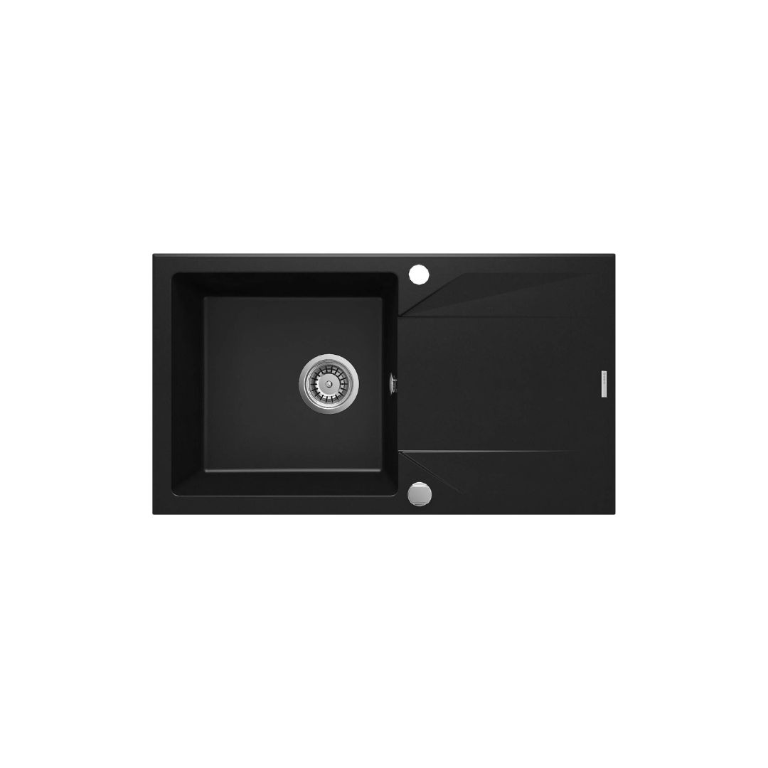 ZQJ N113. Granitový drez Deante EVORA, 780×440 mm, nero