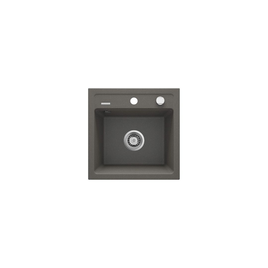 ZQZ T103. Granitový drez Deante ZORBA, 440×440 mm, antracit