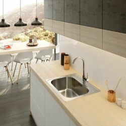 Batéria drezová Deante ASTER, stojanková, chróm (1)