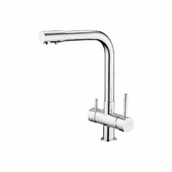 Batéria drezová Deante LOOP, stojanková, s pripojením na filter, chróm