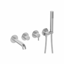 Batéria vaňová Deante SILIA, podomietková, 4-otvorová, brúsená nerez