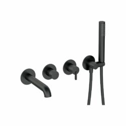 Batéria vaňová Deante SILIA, podomietková, 4-otvorová, nero